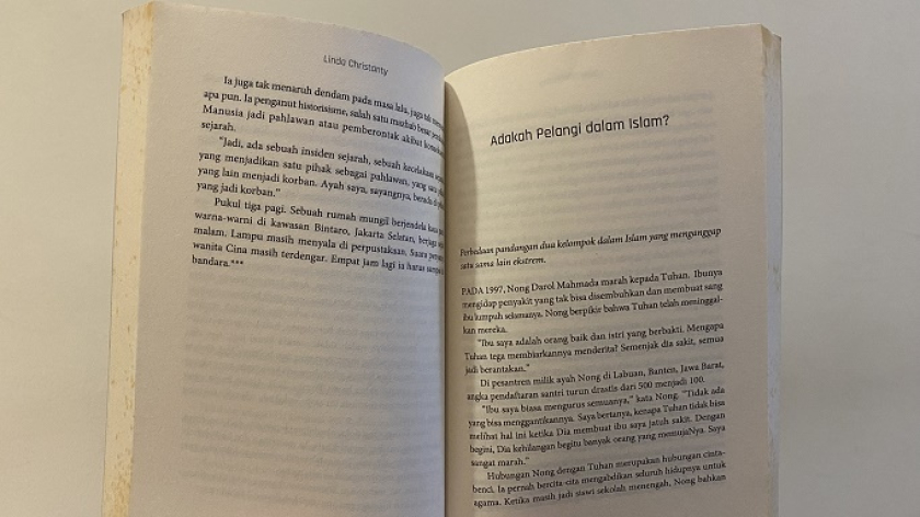 Bagian dalam buku Hikayat Kebo karya Linda Christanty (Cetakan: 1, Januari 2019). (Foto: Yopi Muharam/BandungBergerak)