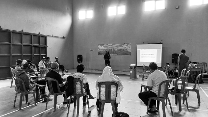 Rhizoma Indonesia menyelenggarakan Just Energy Transition School (JETS) di Desa Cilangkap, Kecamatan Buahdua, Kabupaten Sumedang, Sabtu, 5 Juli 2025. (Foto: Awla Rajul/BandungBergerak)
