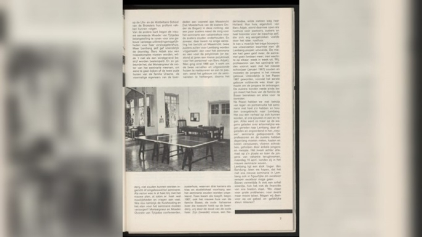 Baroe Adjak dalam majalah misi bulanan Kruisheeren tahun 1947 yang didapat dari situs Delpher. (Foto: Dokumentasi Malia Nur Alifa)