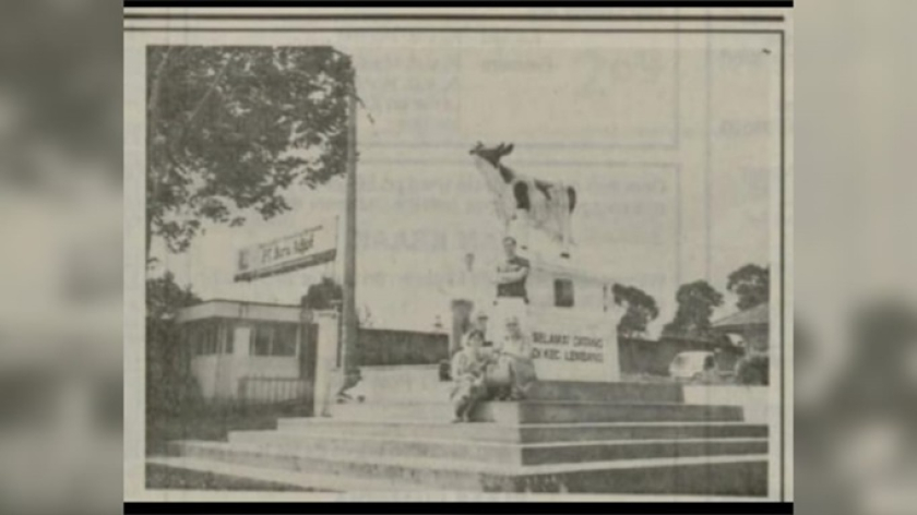 Ilustrasi kawasan Baroe Adjak dalam majalah misi bulanan Kruisheeren tahun 1947 yang didapat dari situs Delpher. (Foto: Dokumentasi Malia Nur Alifa)