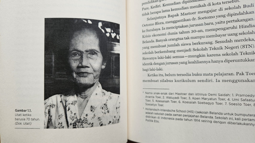 Potret Utati di buku Onak dan Tari di Bukit Duri karya Magdalena Sitorus. (Foto: Virliya Putricantika/BandungBergerak)