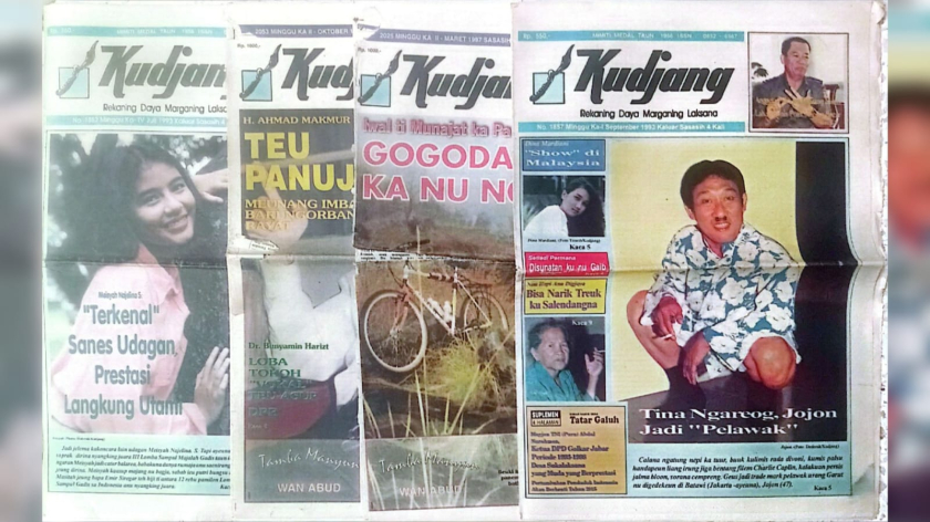 Wajah Tabloid Kudjang era tahun 1990-an yang penuh warna. (Foto: Dokumentasi Kin Sanubary)