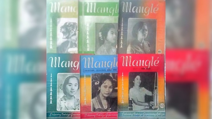 Koleksi Majalah Mangle, majalah berbahasa Sunda terbitan tahun 1960-an. (Foto: Dokumentasi Kin Sanubary)