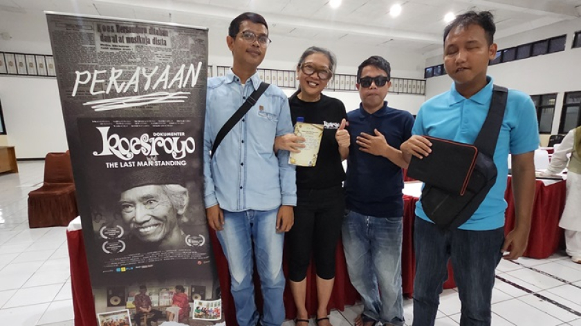 Peserta Perayaan Koesroyo: Last Man Standing yang diikuti teman netra di Bandung. (Foto: Samuel Krisna Surya Hanggara)