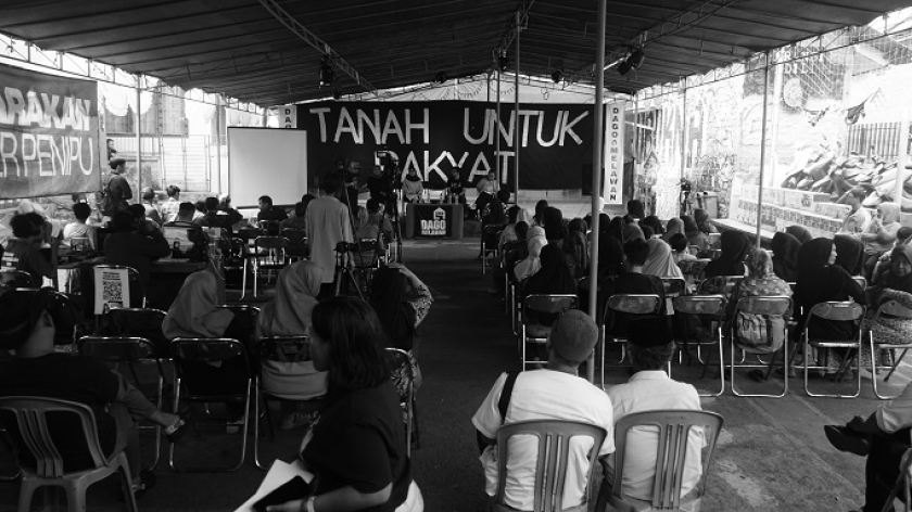Diskusi Pengadilan Rakyat di Dago Elos, Bandung, Rabu, 22 Mei 2024. (Foto: Virliya Putricantika/BandungBergerak)
