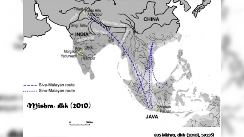 Hipotesis migrasi melalui jalur Siva & Sino-Malayan. (Foto: Dokumentasi Johan Arif) 