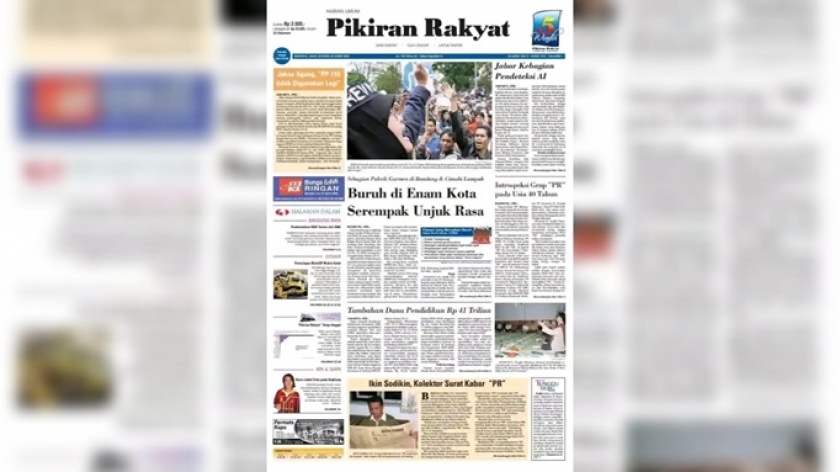 Profil penulis dimuat Pikiran Rakyat edisi ulang tahun PR, 24 Maret 2006. (Foto: Kin Sanubary)