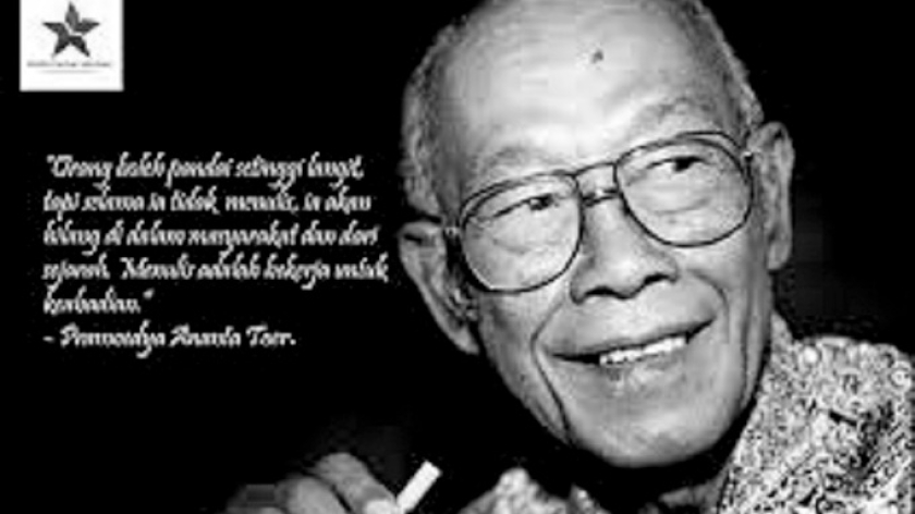 Pramoedya Ananta Toer, sastrawan Indonesia. (Sumber: Perpusnas)