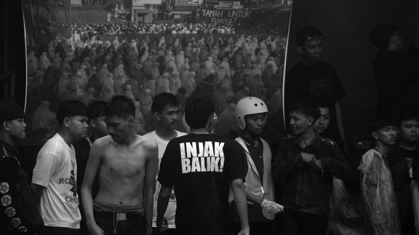 Injak Balik. (Foto: Prima Mulia/BandungBergerak) 