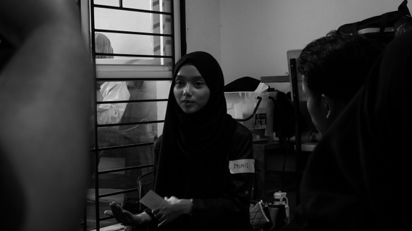 Peserta Kelas Liar 6 tentang Kesehatan Mental di Perpustakaan Bunga di Tembok, Bandung, Sabtu, 20 September 2025. (Foto: Fitri Amanda/BandungBergerak)