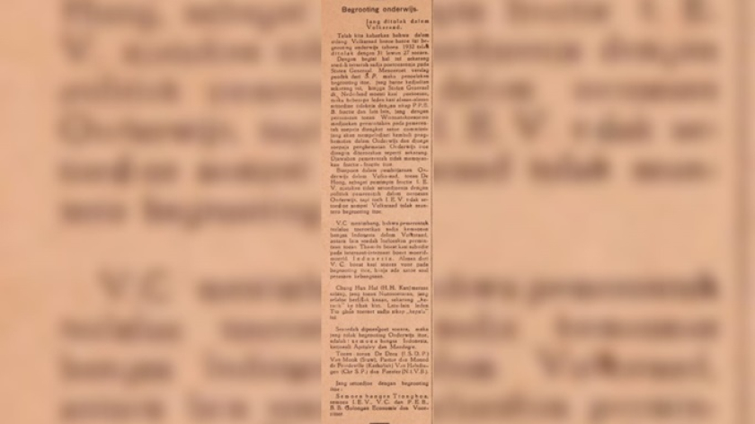 Soeara Oemoem edisi 30 Agustus 1932. (Foto: Dokumentasi Nabil Haqqillah)