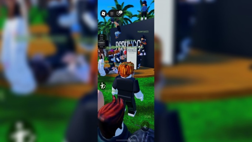 Perunggu Roblox Server, ruang virtual sesi dengar perdana album Dalam Dinamika. (Foto: Dokumentasi Dimas Sopian Pratama)