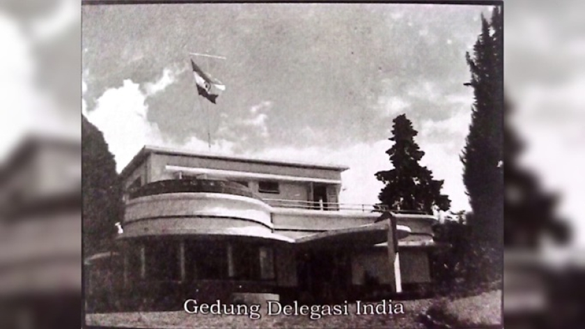 Vila De Vlucht-Heuvel. (Foto Sumber: Buku Di Balik Layar Warna-warni Konferensi Asia Afrika 1955 di Mata Pelakunya karya Sulhan syafii dan Ully Rangkuti) 
