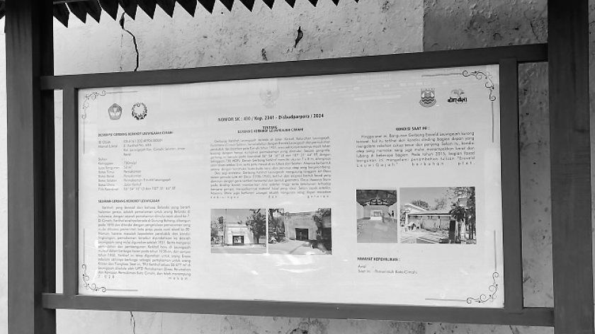 Bahan presentasi bedah buku Toponimi yang diselenggarakan komunitas Hayu Maca, di Perpustakaan Umum Kota Cimahi, Minggu, 26 Oktober 2025. (Foto: Salma Nur Fauziyah/BandungBergerak)