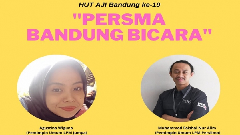 Diskusi virtual Warga Bertanya, Jurnalis Menjawab terkait hari ulang tahun ke-19 AJI Bandung, Sabtu (28/8/2021). (Dok. AJI Bandung)