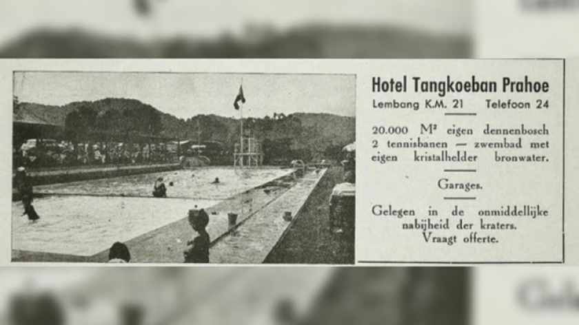 Iklan Hotel Tangkuban Prau ( Foto sumber: wereldculturn.nl)