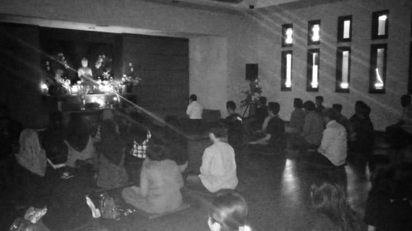 Suasana Vihara Karuna Mukti pada 04 Desember 2019. (Foto: Annisa Noor Fadilah)