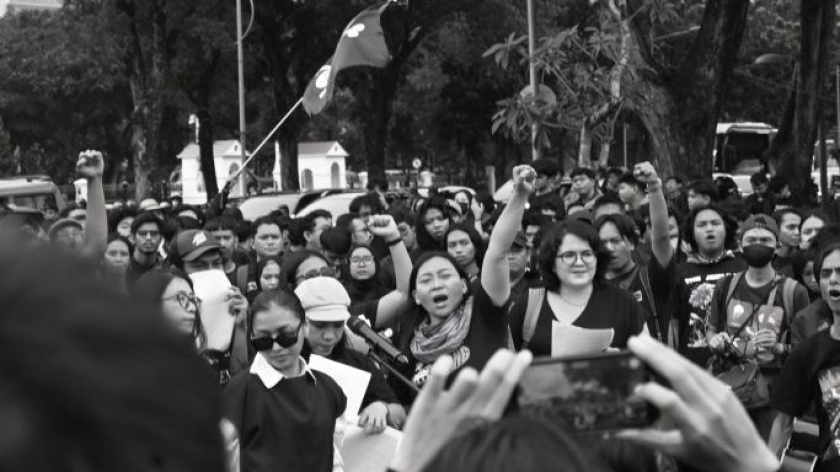 Aksi Kamisan di seberang Istana Negara, Jakarta, Kamis, 15 Januari 2026. (Foto: Yopi Muharam/BandungBergerak)