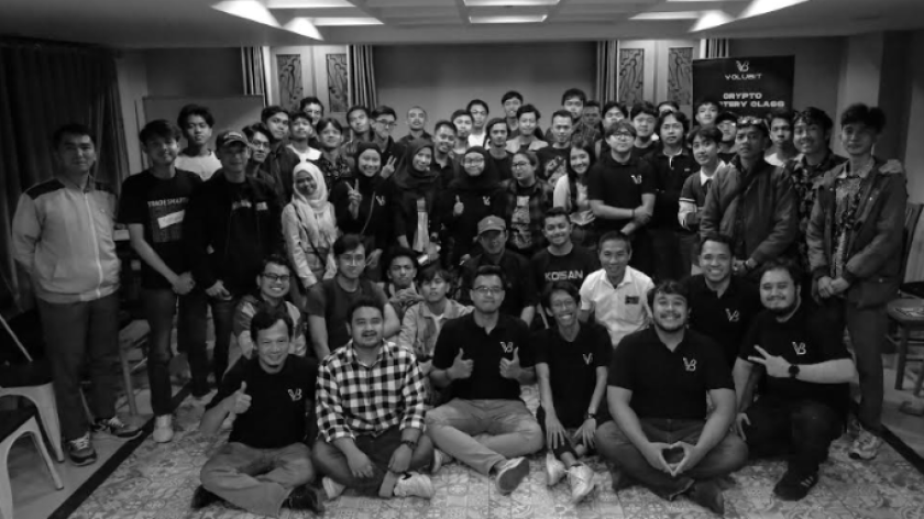 Kopi darat komunitas kripto Volubit di Bandung. (Foto: Dokumentasi Volubit)