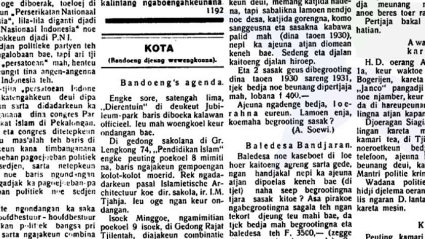 Berita pembukaan Kebun Binatang Bandung pada 20 Mei 1933. (Foto Sumber: Sipatahoenan, 20 Mei 1933)