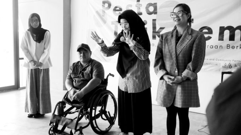 Pesta Titik Temu dan diskusi publik di Bandung Creative Hub, Jumat-Sabtu, 22&ndash;23 Mei 2026. (Foto: Insan Radhiyan/BandungBergerak)