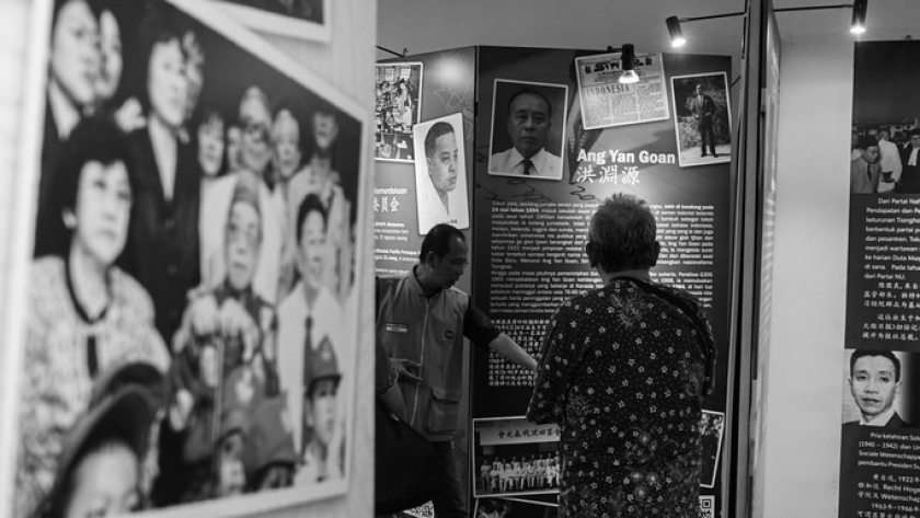 Pameran arsip di Gedung Museum Kebudayaan Indonesia Tionghoa, Bandung, Jumat, 29 Mei 2026. (Foto: Insan Radhyan/BandungBergerak) 