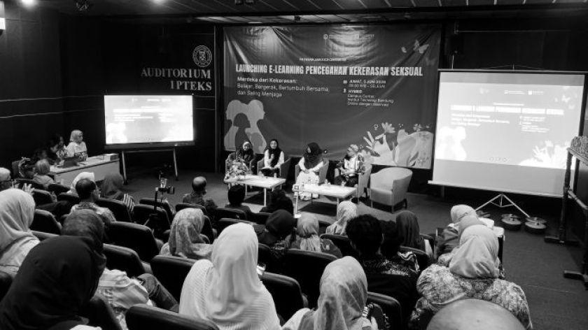 Acara Launching e-learning pencegahan kekerasan seksual di ITB Center, Bandung, Jumat, 5 Juni 2026. (Insan Radhiyan/BandungBergerak)