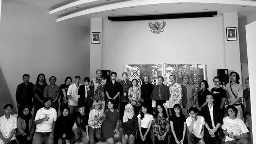 Peresmian gedung Program Studi (Prodi) Integrated Arts Unpar, Bandung, Jumat, 26 Juni 2026. (Foto: Yopi Muharam/BandungBergerak)