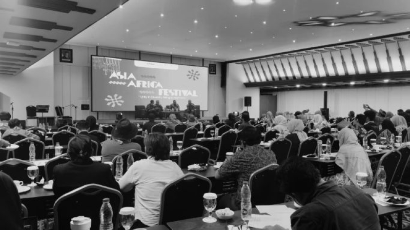 Seminar Reaktualisasi Nilai Bandung Spirit dalam Penataan Kawasan Asia-Afrika yang Inklusif dan Berkelanjutan Menuju Warisan Dunia UNESCO,  Bandung, Jumat, 10 Juli 2026. (Foto: Fitri Amanda/BandungBergerak)