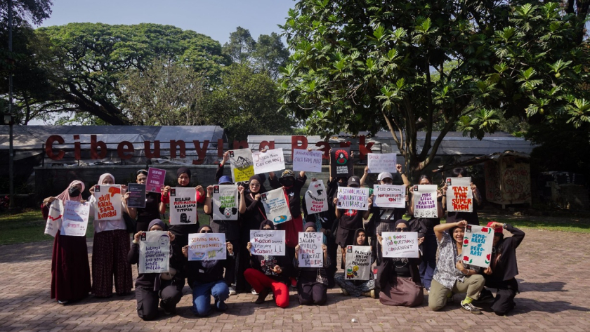 Tidak sendirian menyampaikan kegelisahan. (Foto: Virliya Putricantika/BandungBergerak)