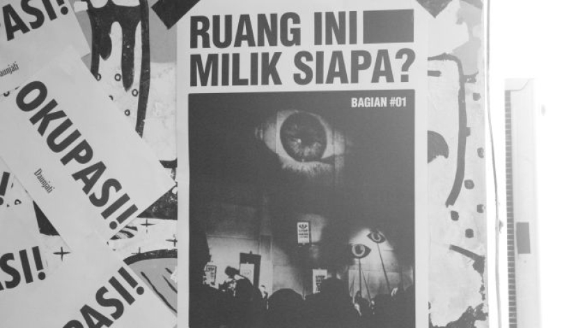 Peluncuran zine terbaru LPM Daunjati di kampus ISBI Bandung, Jumat, 18 Juli 2026. (Foto: Niken Donamor/BandungBergerak)