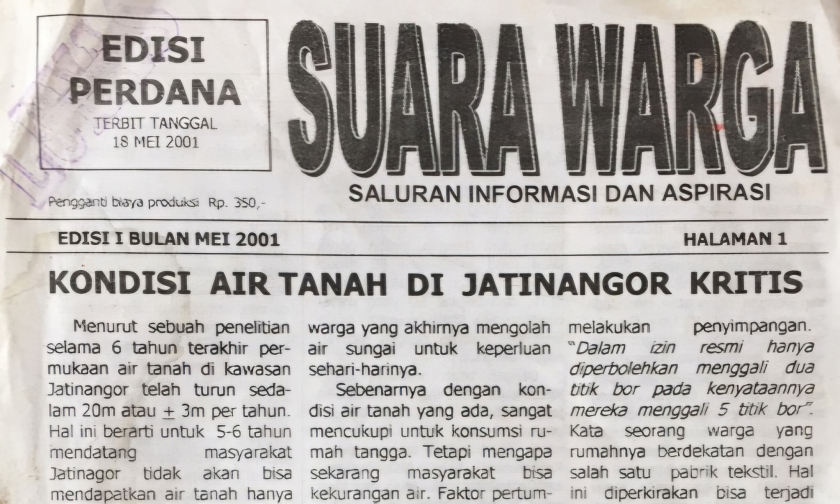 Masalah lokal di media lokal Jatinangor. (Foto: Anton Solihin) 