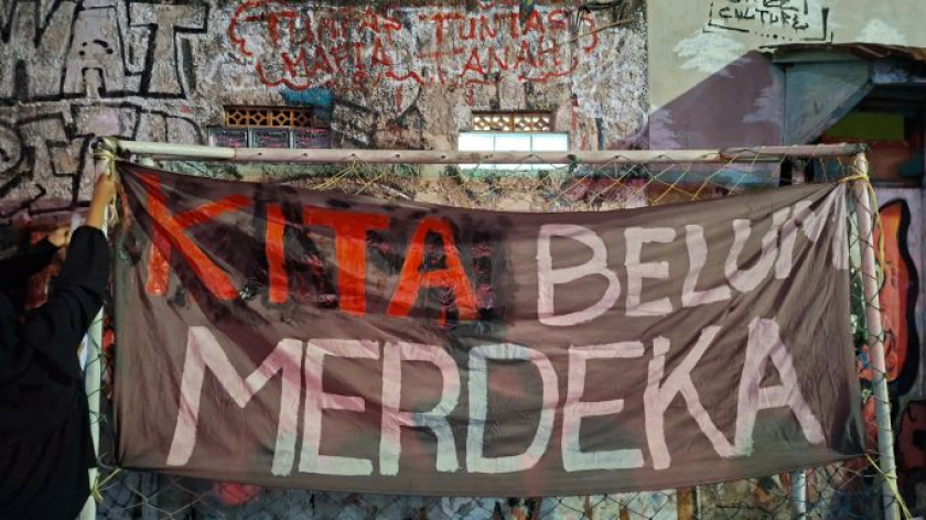 Peringatan peristiwa 14 Agustus di Dago Elos, Bandung, 14 Agustus 2026. (Foto: Jawahir Almaani/BandungBergerak)