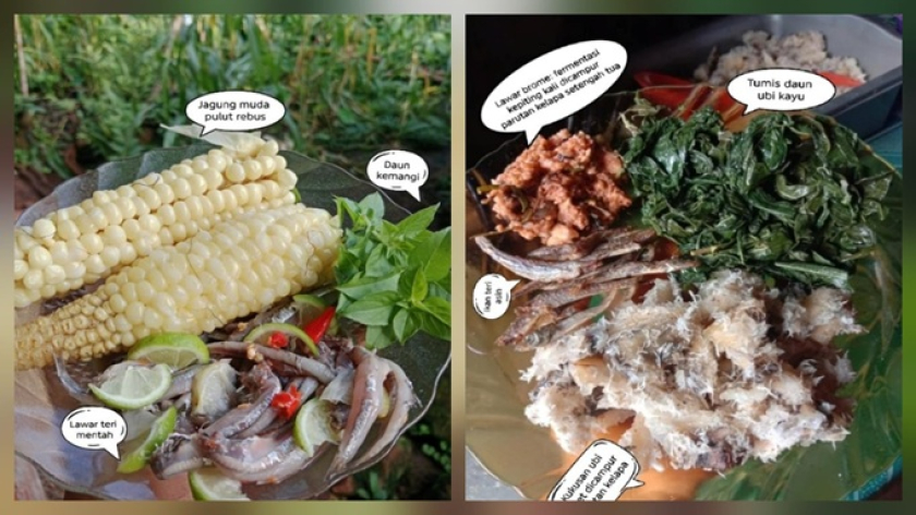 Hidangan makanan dari pangan lokal. (Foto: Yuliana Wuwur)