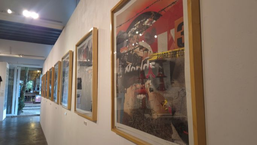 Karya di pameran Act Move (In Collaboration) di Galeri Orbital Dago, Bandung, Senin, 23 Agustus 2026. (Foto: Niken Donamor/BandungBergerak)