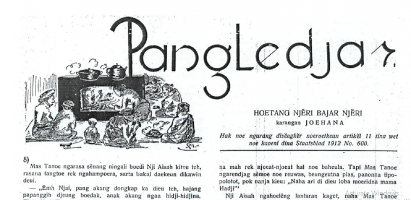 Nomor 8 Hoetang Njeri Bajar Njerii dalam edisi keenam, 7 Februari 1929. (Sumber: Atep Kurnia)