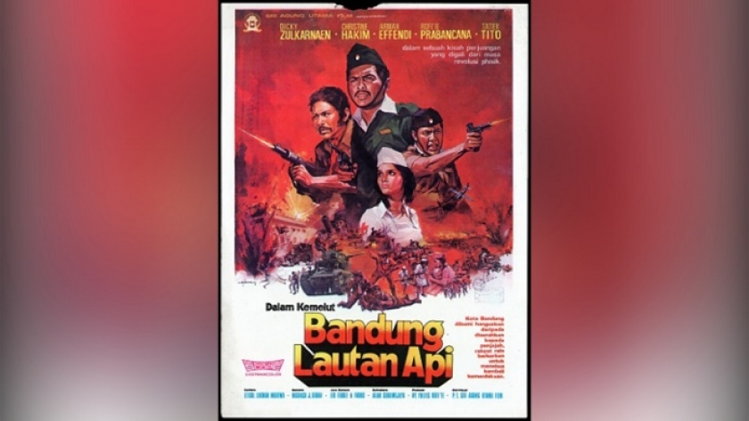 Poster film Bandung Lautan Api/ (Sumber: filmindonesia.or.id)