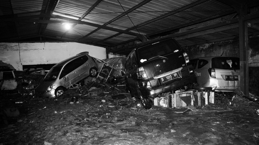 Banjir bandang Cicaheum tidak lepas dari rusaknya Kawasan Bandung Utara. Akibat alih fungsi lahan yang tak sanggup dibendung. (Foto: Prima Mulia/BandungBergerak.id)