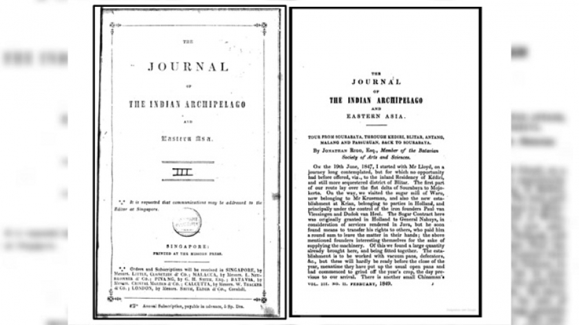 Selama sepuluh hari, antara 19-28 Juni 1847, Jonathan melakukan perjalanan antara Surabaya hingga Pasuruan, bolak-balik.  (Sumber: JIAEA Vol III, 1849)