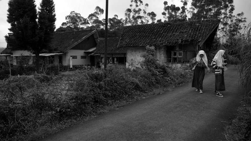 Eks kediaman Franz Wilhelm Junghuhn, di Perkebunan Purbasari, Pangalengan, Kabupaten Bandung, Rabu (22/2/2023). (Foto: Prima Mulia/BandungBergerak.id)