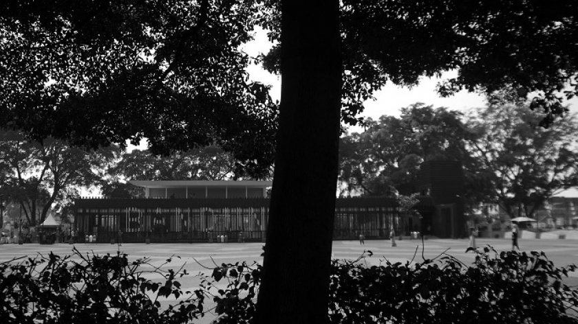 Perpustakaan Taman Alun-Alun Bandung, Senin (28/8/2023). (Foto: Prima Mulia/BandungBergerak.id)