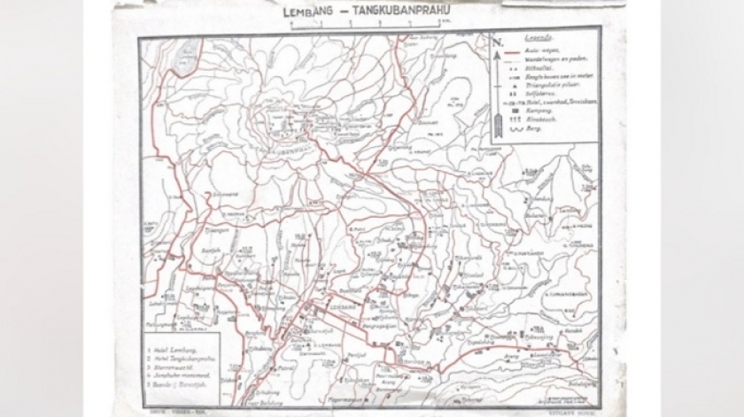 Old map of Lembang-Tangkubanperahu showing two places with the name Patrol in the Cihideung and Cisarua areas, West Bandung Regency. (Repro photo: Alex Ari)