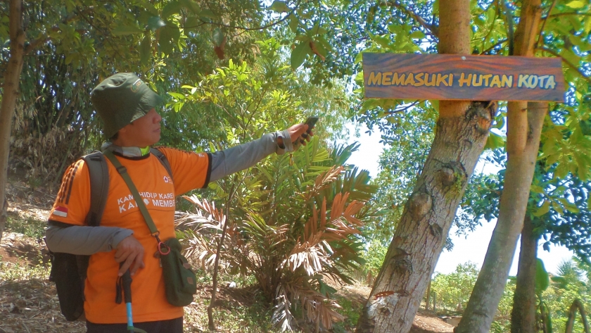 Kawasan Hutan Kota di lereng Gunung Padakasih yang dikelola oleh Pemerintah Kota Cimahi bersama warga, September 2023. (Foto: Gan Gan Jatnika)