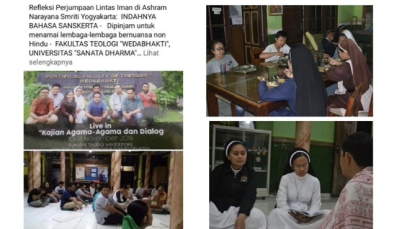 Kegiatan Live in Mahasiswa Fakultas Teologi Weda Bhakti Universitas Sanatana Dharma Pada 10 s.d. 18 November 2018, di Ashram Narayana Smriti, Yogyakarta. (Foto: Dokumen Dr. Suryanto)