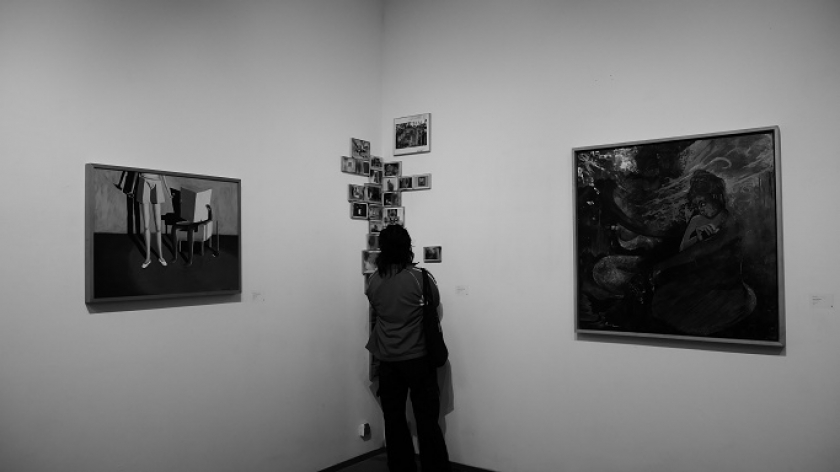 Pameran Studi Bandung oleh Kolektif Taboo di Sanggar Olah Seni, Jalan Siliwangi, yang berlangsung hingga 13 Februari 2024. (Foto: Fitri Amanda/BandungBergerak.id)
