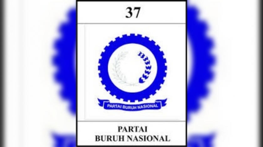 Logo Partai Buruh Nasional yang dipimpin Muchtar Pakpahan, sebelum berganti nama menjadi Partai Buruh Sosial Demokrat untuk bisa mengikuti Pemilu 2004, dan berganti lagi menjadi Partai Buruh saat mengikuti Pemilu 2009. (Foto: Dokumentasi Yogi Esa Sukma Nugraha)