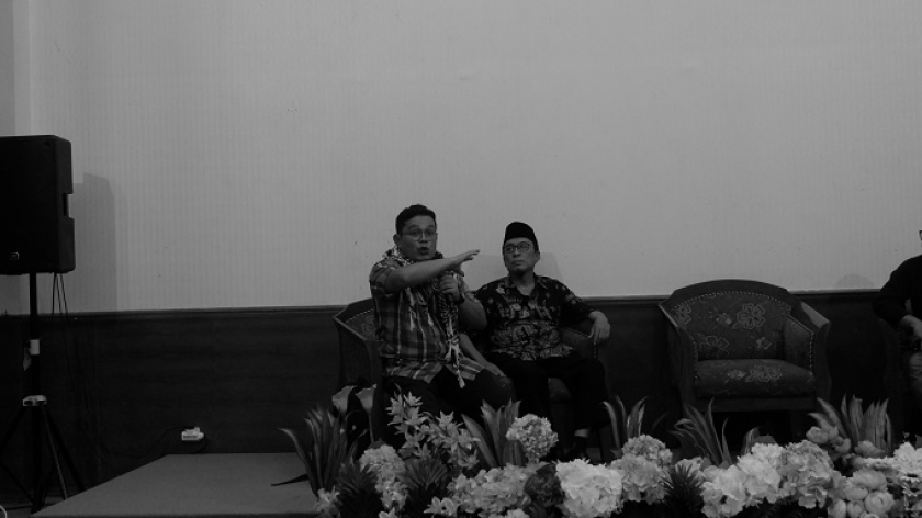 Acara Ngobral (Ngobrol Lingkungan Akhir Bulan) dengan tema Fatwa MUI No. 86 Tahun 2023 Tentang Hukum Pengendalian Perubahan Iklim Global, di Bandung, Rabu, 4 Maret 2024. (Foto: Mochammad Arya Rizaldi/BandungBergerak.id)